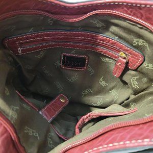 boc | Bags | Boc Red Leather Shoulder Bag | Poshmark